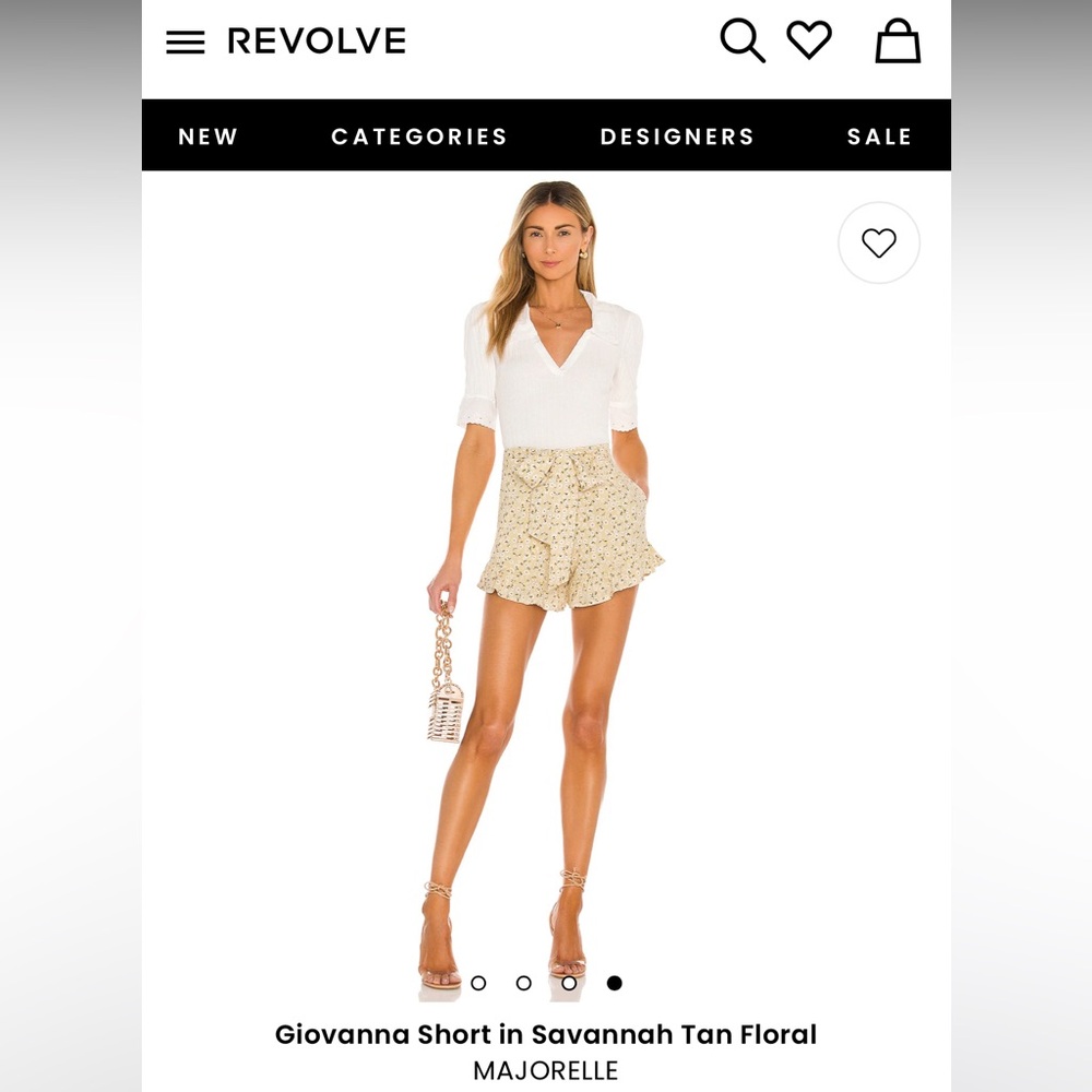 Majorelle - NWT Giovanna Short in Savannah Tan Floral - Medium - Picture 2 of 6
